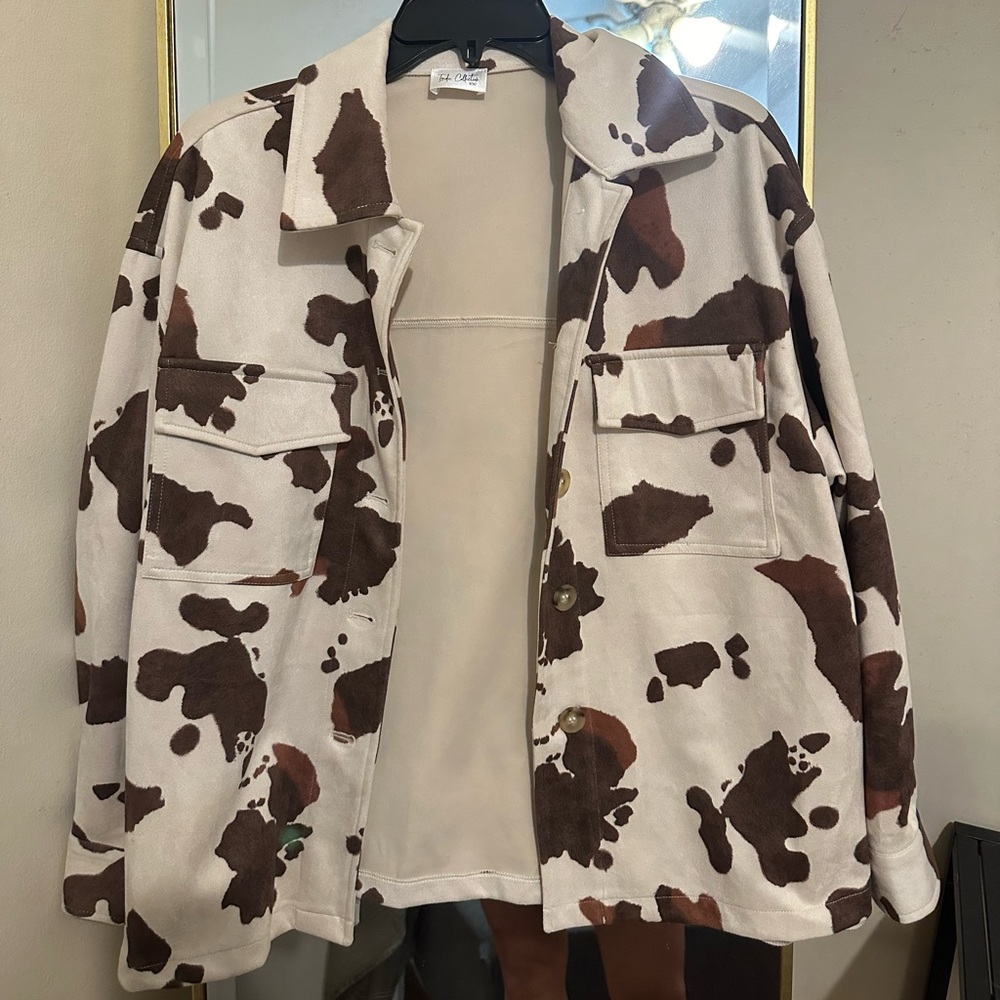 Never Worn Cow-print Shacket